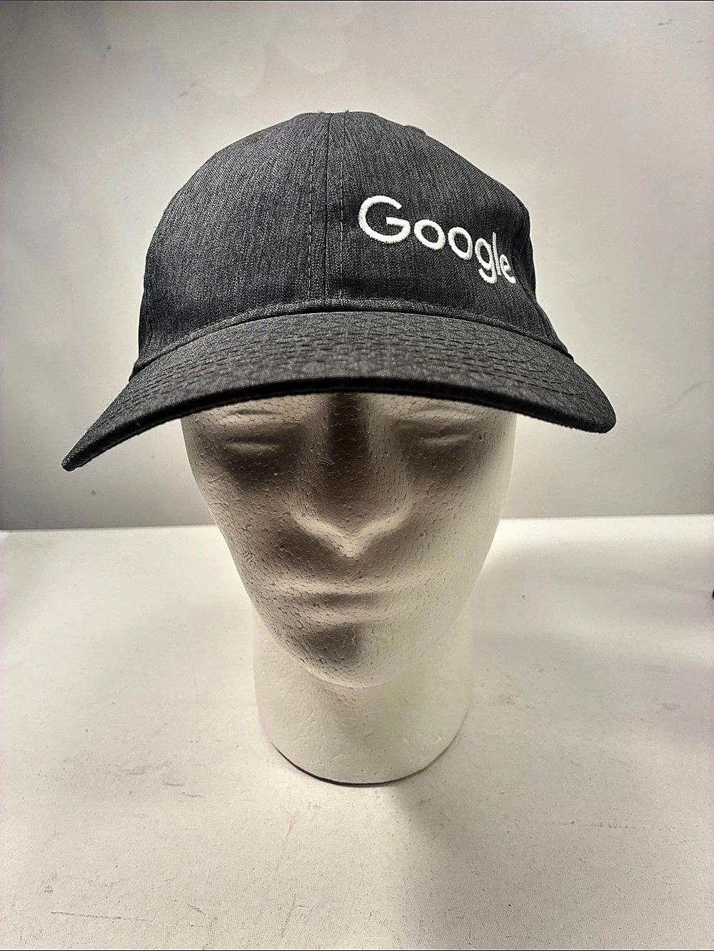 Google Gray Cotton Cap Gray Adjustable Cap